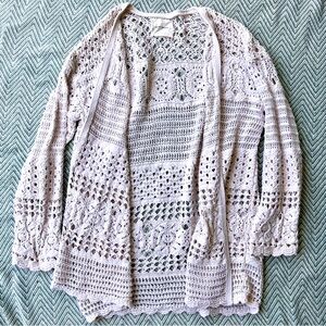 Lucky Brand Knit Boho Cardigan | size L